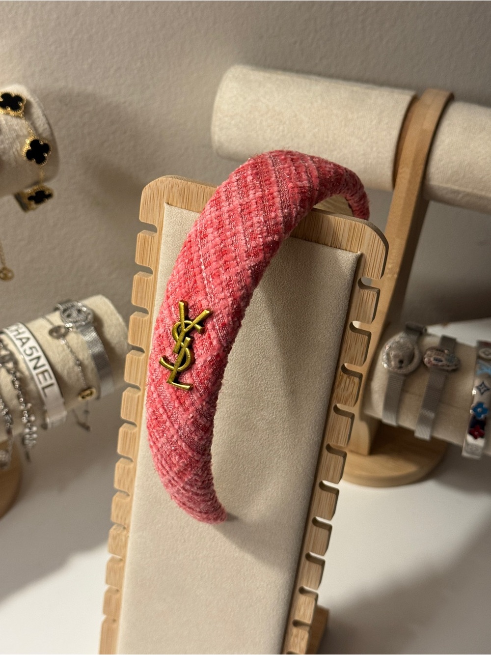 Pink Quilted Headband